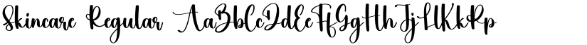 Skincare Regular font