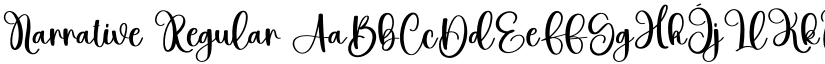 Narrative Regular font