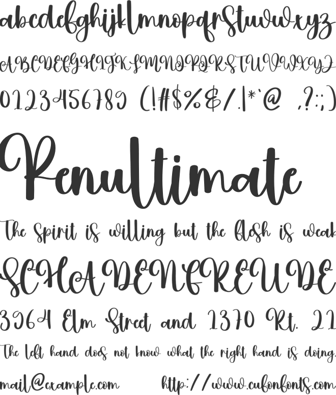 Brittney font preview