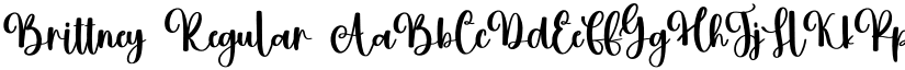 Brittney Regular font