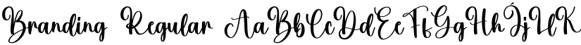Branding Regular font