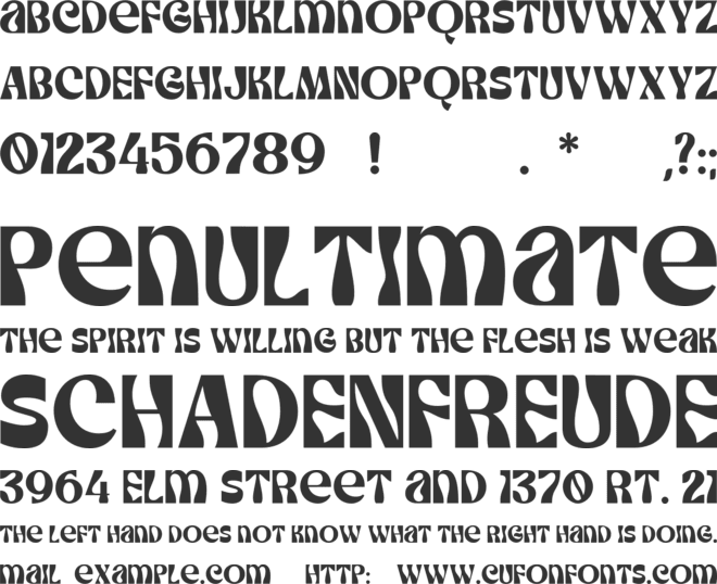 Sunwish Maverick font preview