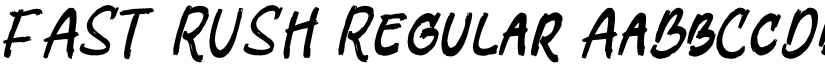 FAST RUSH font download