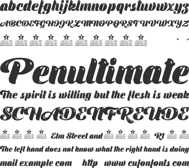 Air Travelers Personal Use font preview