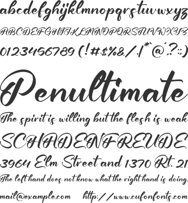 Krekatau font preview