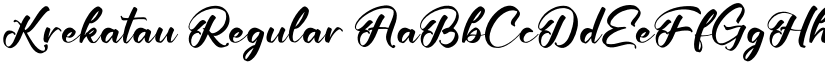 Krekatau Regular font