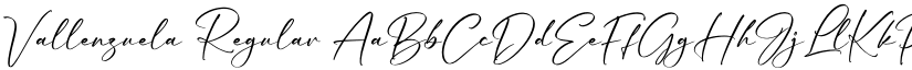Vallenzuela Regular font