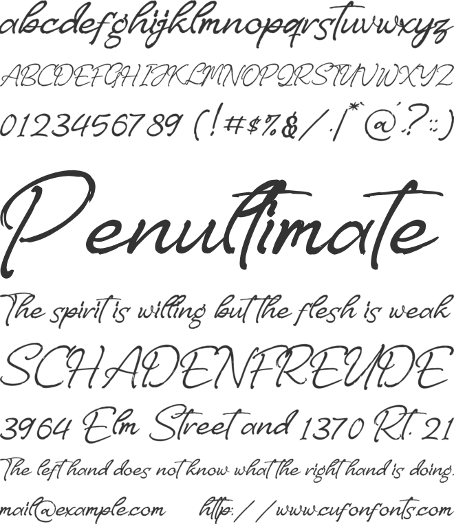 Greates Draken font preview