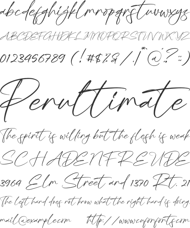Blackmore font preview