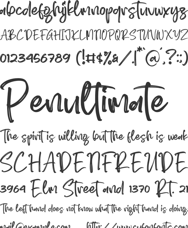 Kassogi font preview