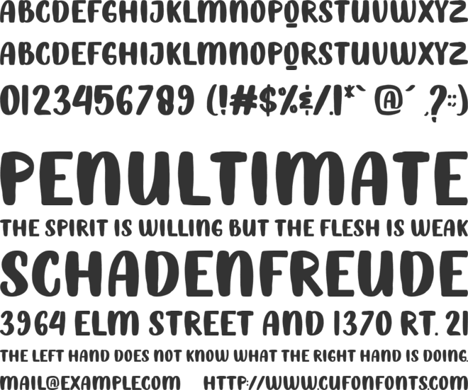Baby Moly font preview