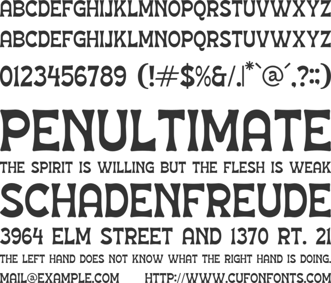 CHUMI CHAMI font preview