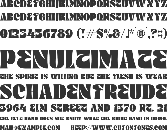 TRELINK font preview