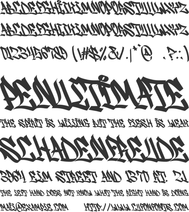 Wildside font preview