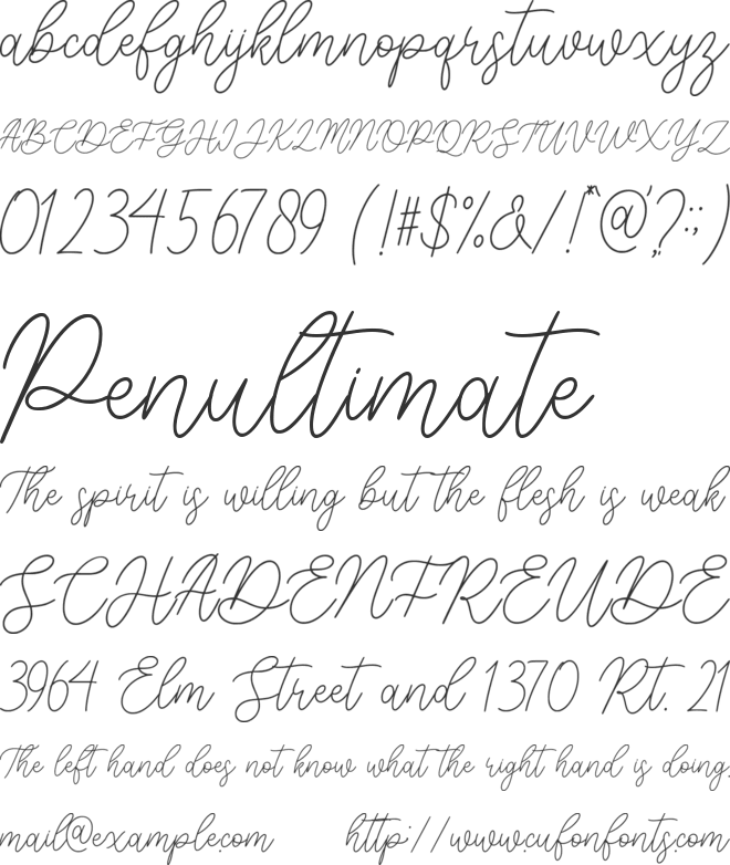 Fabulousline font preview