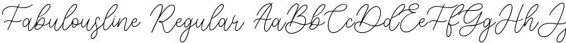 Fabulousline Regular font