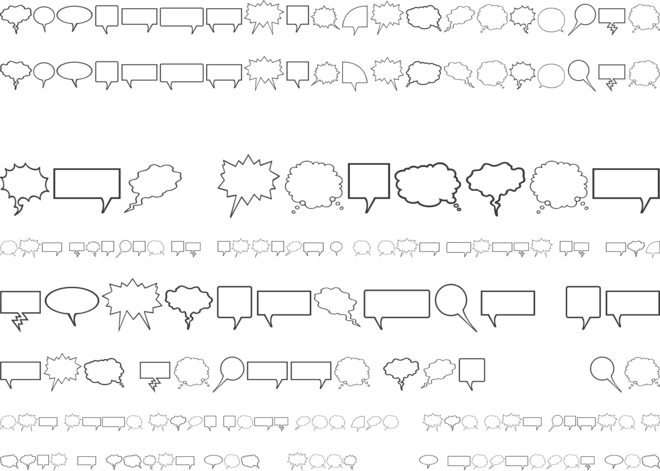 Komika Bubbles font preview