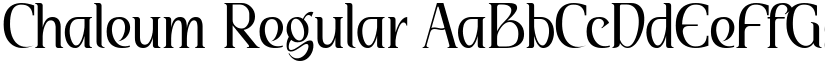 Chaleum Regular font