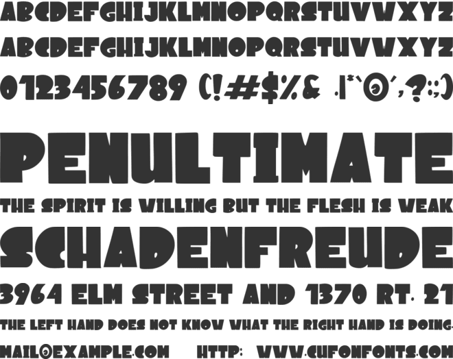 Comic Boom font preview