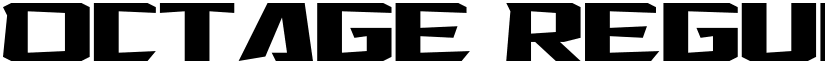Octage Regular font