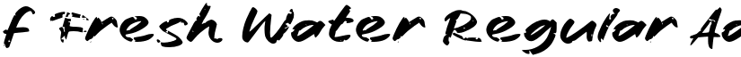 f Fresh Water Regular font