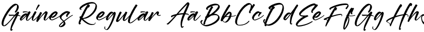 Gaines Regular font