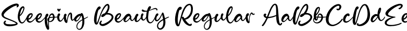 Sleeping Beauty Regular font