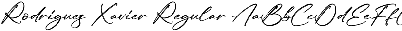 Rodriguez Xavier Regular font