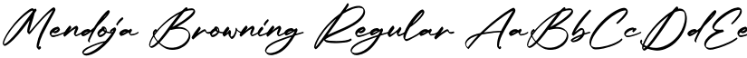 Mendoja Browning Regular font