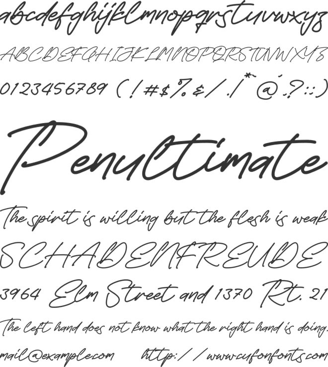 Gallegos font preview