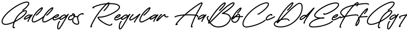 Gallegos Regular font
