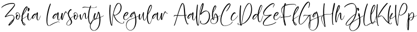 Zofia Larsonty Regular font