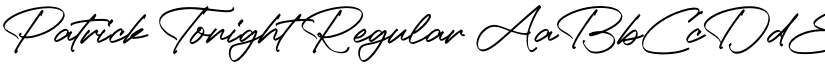 Patrick Tonight font download