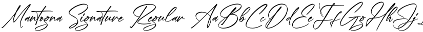 Mantogna Signature font download