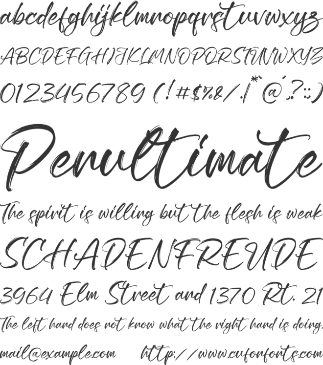 Blacklife font preview