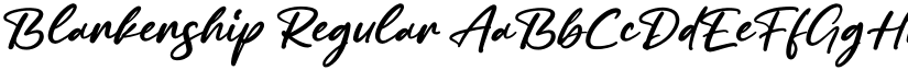 Blankenship Regular font