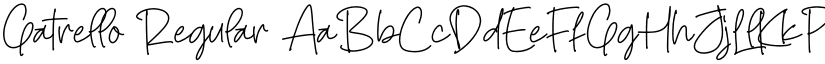 Gatrello Regular font