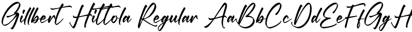 Gillbert Hittola Regular font