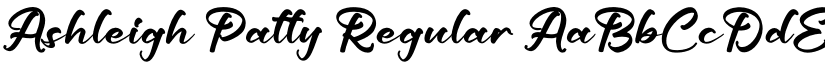 Ashleigh Patty Regular font