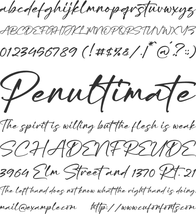 Storyland Phillpina font preview
