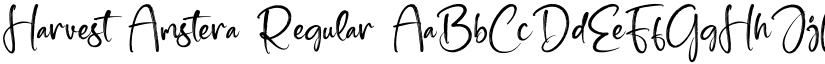 Harvest Amstera Regular font