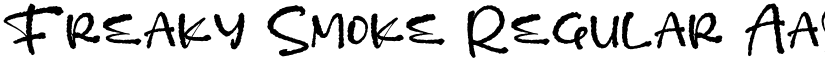 Freaky Smoke Regular font