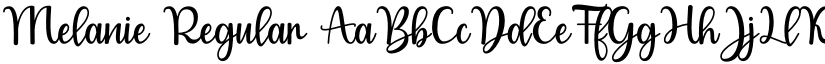 Melanie Regular font
