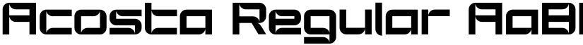 Acosta Regular font