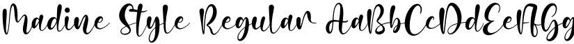 Madine Style Regular font