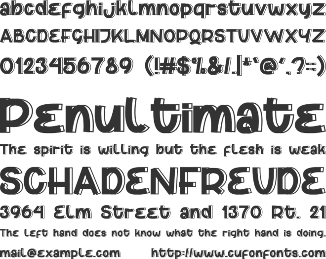 Geno Gone font preview