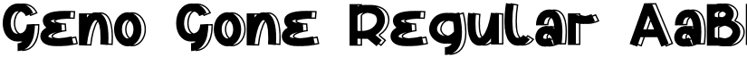 Geno Gone Regular font