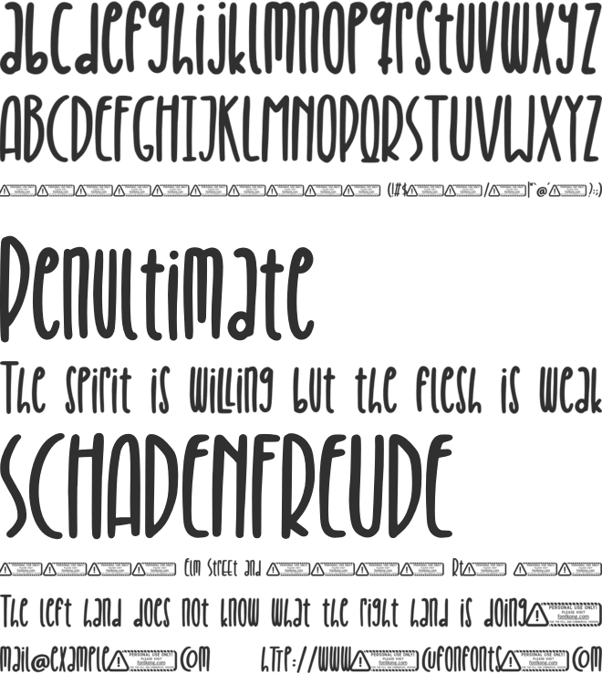 Brakelly font preview