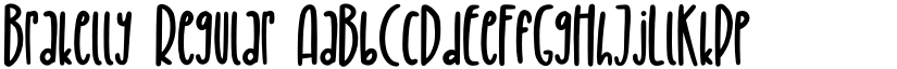 Brakelly Regular font