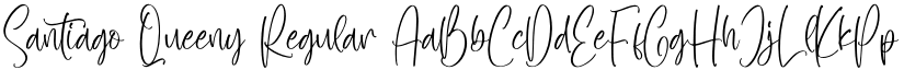 Santiago Queeny Regular font